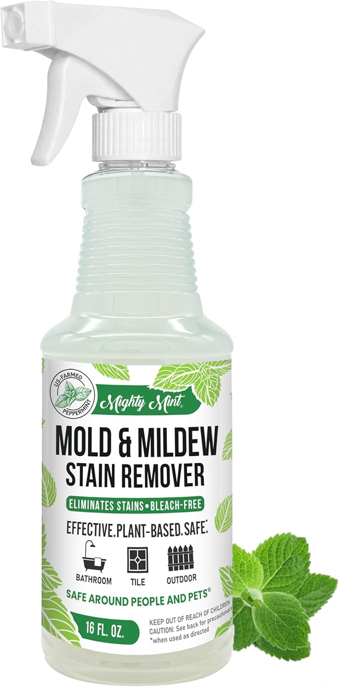 Mighty Mint Mold & Mildew Stain Remover Spray, Rapid Clean by MightyMint