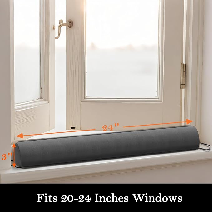 Sunolga 24" Door Draft Stopper Blocks Hot and Cold Air - Image 2