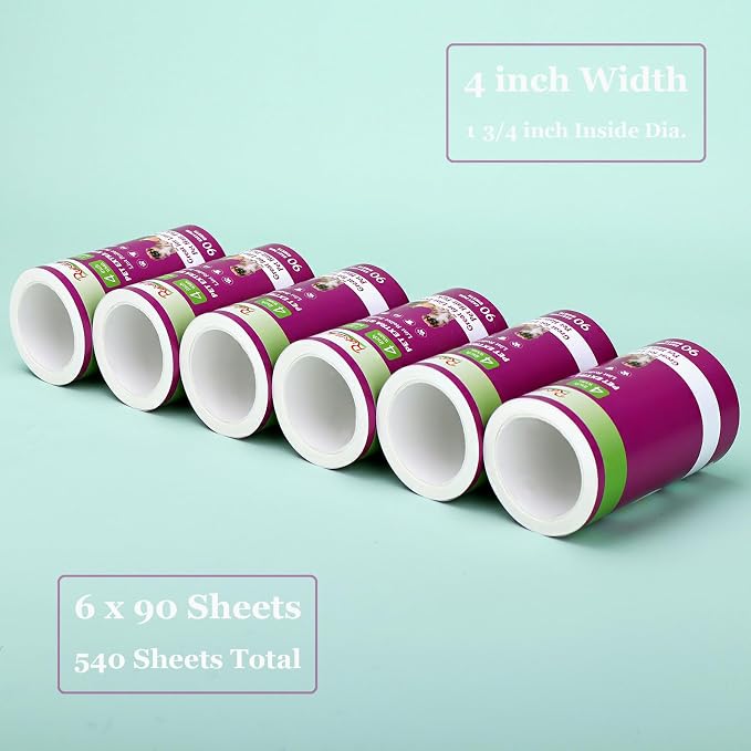 4 inch Lint Roller Refills Only Compatible - Image 2