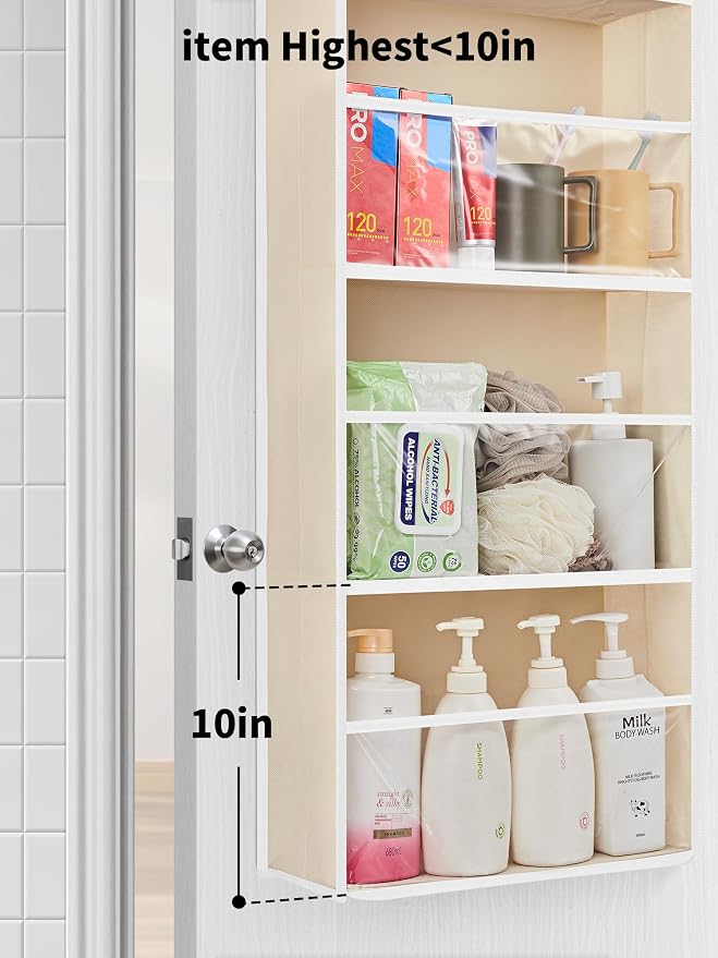 JARLINK Toy Stuffed Animal Storage, Over The Door Organizer W/Clear View Windows - Image 4