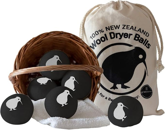 Wool Dryer Balls XL, 100% New Zealand Organic Wool by BEWONDROUS