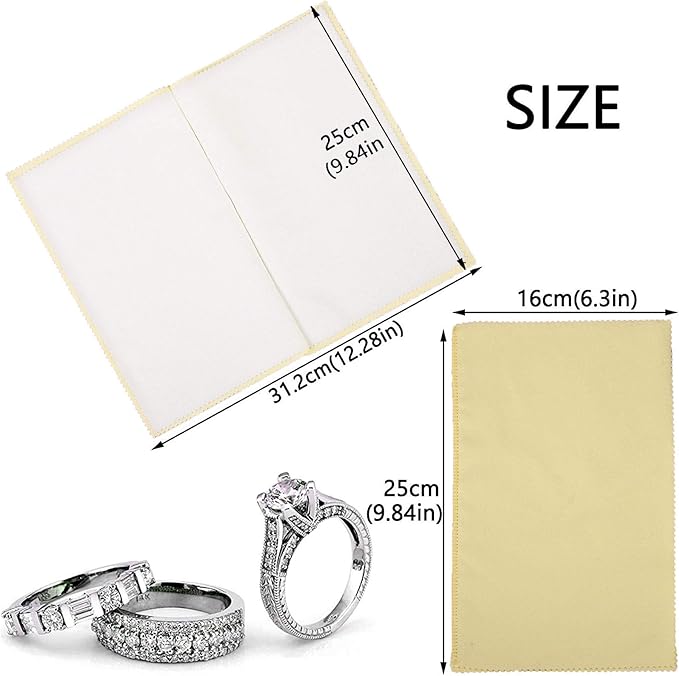 SEVENWELL Silver Polishing Cloth, Jewelry Cleaner Cloth - Image 4