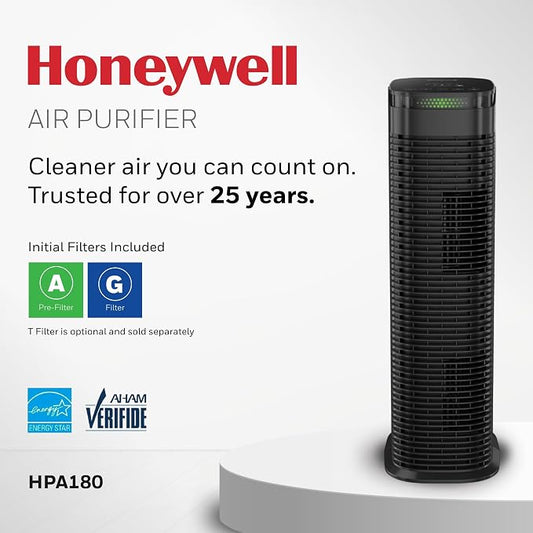 Honeywell HEPA Air Purifier for Home, 990 Ft² Rooms in 1 hour, Auto Mode - Image 2