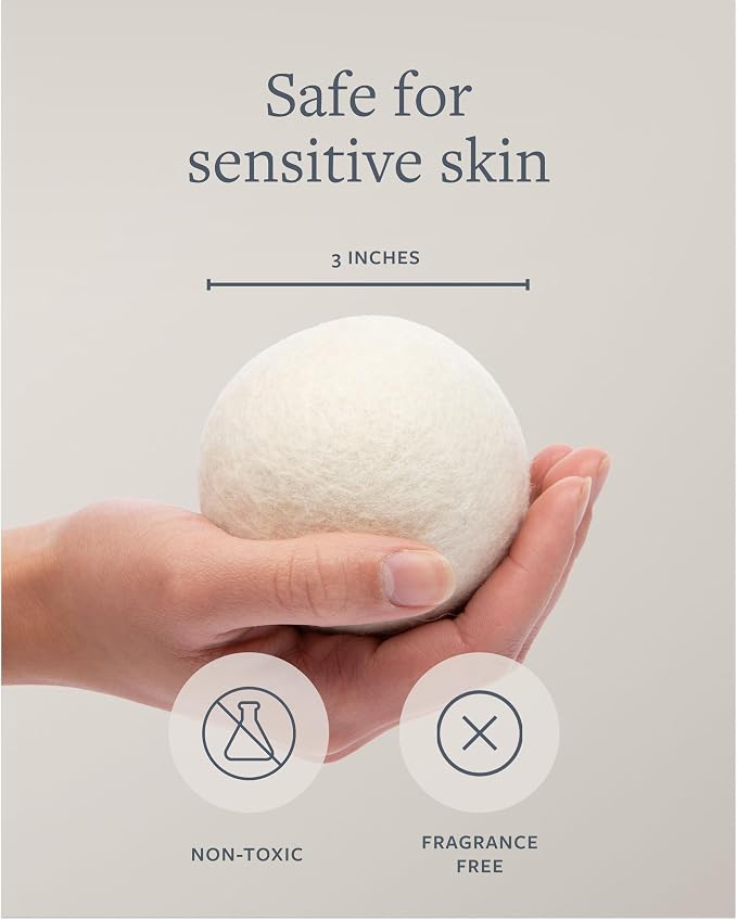 GroundLuxe Premium New Zealand Wool Dryer Balls - Image 6