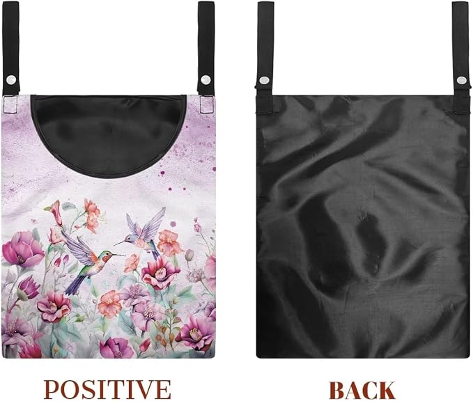Hummingbird Adjustable Door-Hanging Laundry Clothespin Bag Clothespin Storage - Image 7