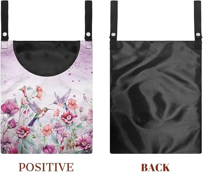 Hummingbird Adjustable Door-Hanging Laundry Clothespin Bag Clothespin Storage - Image 7