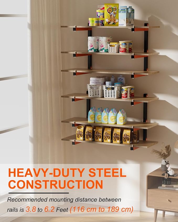Lumber Storage Rack Wall-Mounted Lumber Racks Heavy Duty Wood Storage Rack - Image 4