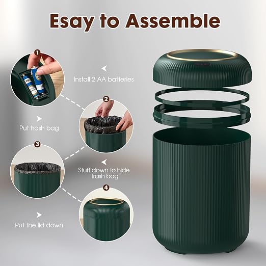 Procade Automatic Motion Sensor Bathroom Trash Can - Image 6
