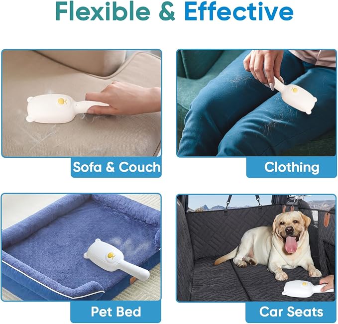Pet Hair Remover Roller Compact Cat/Dog Hair Remover Deep Clean Convenient to - Image 6