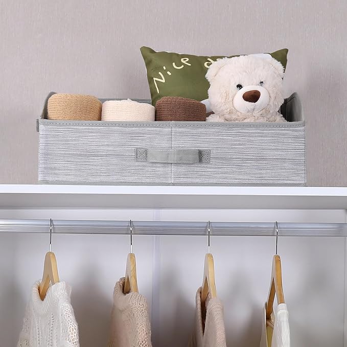 WUIKE Closet Organizers and Storage, Foldable Trapezoid Storage Bins - Image 7