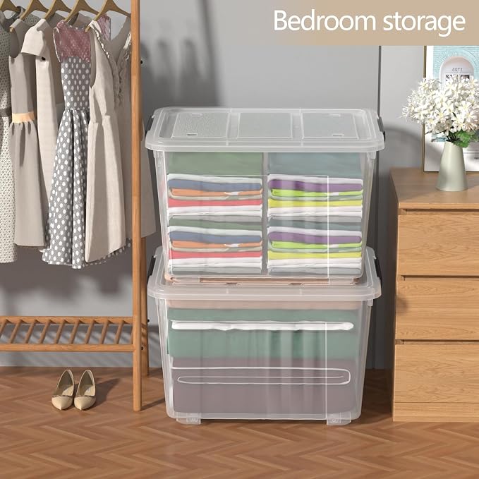 Zopnny 70 Qt Large Plastic Storage Box - Image 5