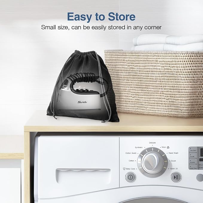 Sundu Mini Travel Iron with Steam, 1000W Portable Non-Stick Soleplate Steam - Image 4