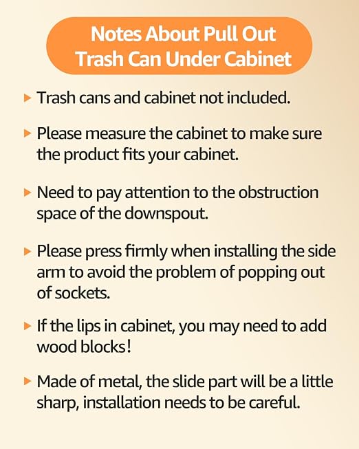 Double 37 Quart Pull Out Trash Can Under Cabinet, Under Sink Trash Rack - Image 2