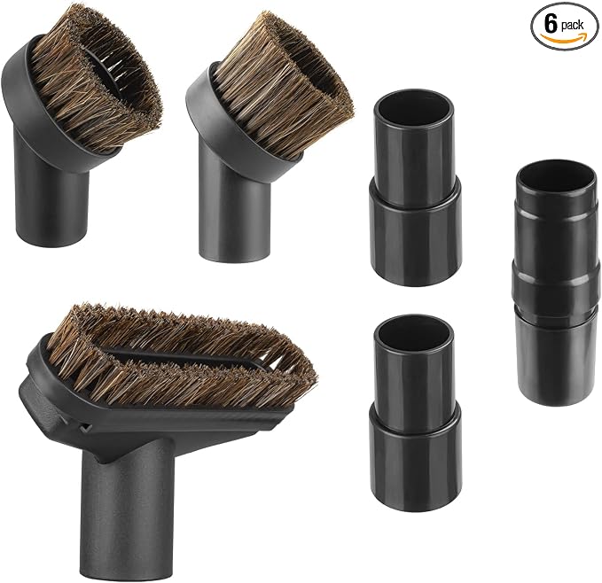 6 Pack For Shark Vacuum Attachments, Soft Horsehair Vacuum Brush Attachment by AzmuthforSharkvacuum