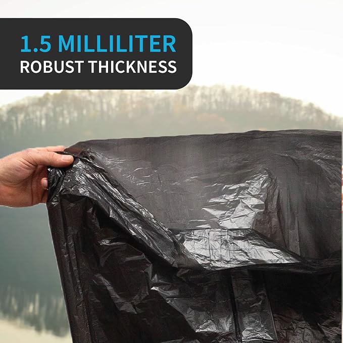 Black Trash Bag, Heavy Duty 20-30 Gallon Bag - Image 5