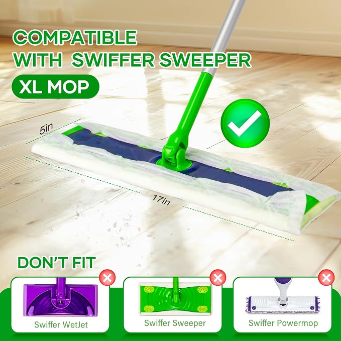‌60 Pack Dry Sweeping Cloths for Swiffer Sweeper XL Replacement - Image 2