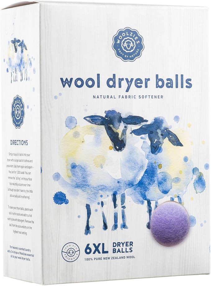 Woolzies Wool Dryer Balls Organic Big Wool Spheres Best Fabric Softener | by WoolziesHomeEssentials