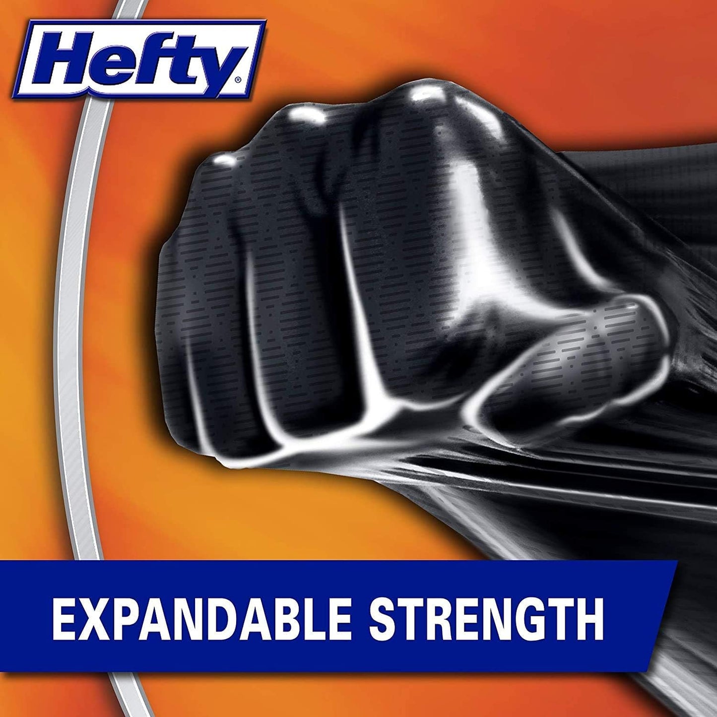 Hefty Ultra Strong Multipurpose Trash Bags, Black Large Flexible Bags with Drawstring, White Pine Breeze Scent, 30 Gallon Bags, 25 CT Bags Per Pack (Pack of 12)