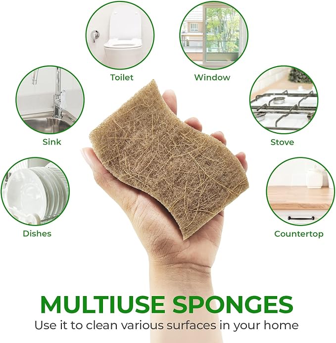 Biodegradable Natural Kitchen Sponge - Image 7