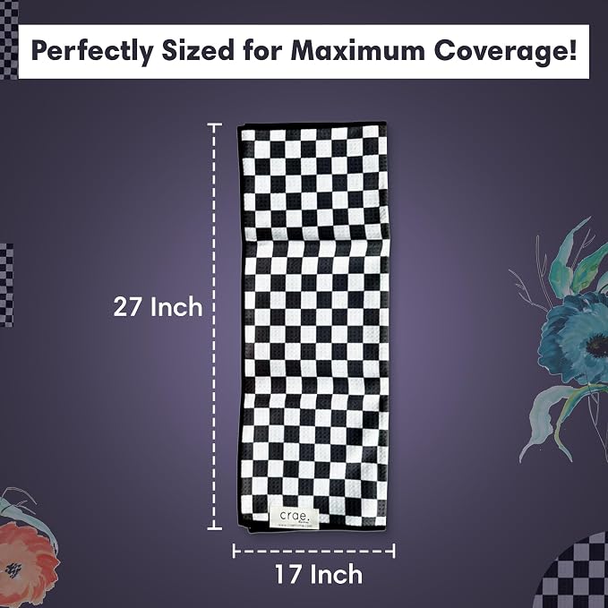 2 Double Sided Microfiber Hand Towels, 17x27 Inches Waffle Design Kitchen - Image 4