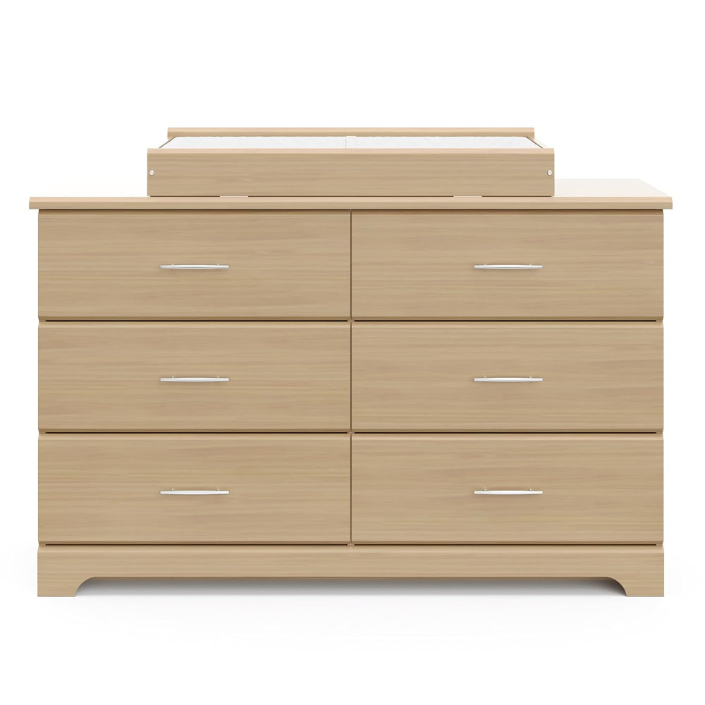 Storkcraft Brookside 6 Drawer Dresser, Driftwood
