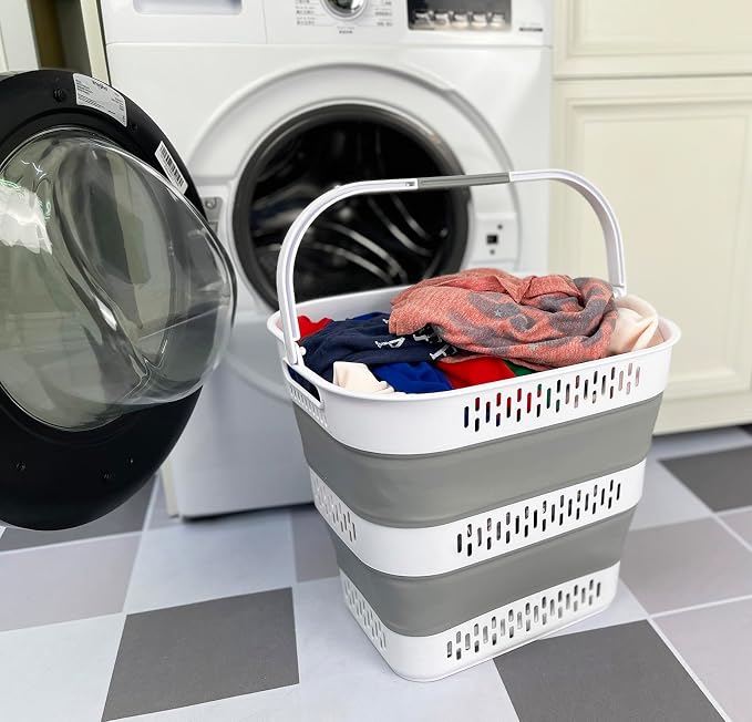 SAMMART 40L Collapsible Plastic Laundry Basket - Image 7