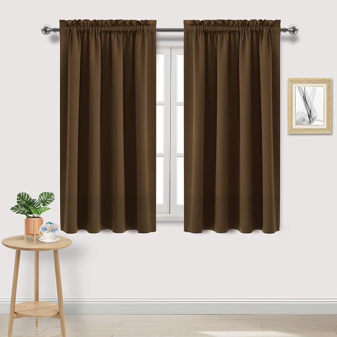DWCN Blackout Curtains Room Darkening Thermal Insulated Bedroom Curtains Window by DWCN