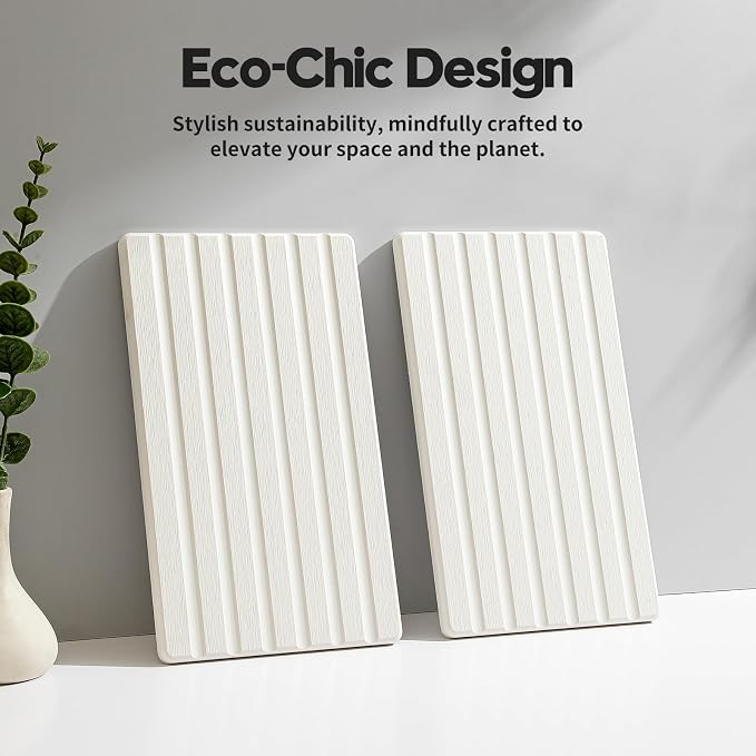 2PCS Water Absorbing Stone Drying Tray Mat - Image 7
