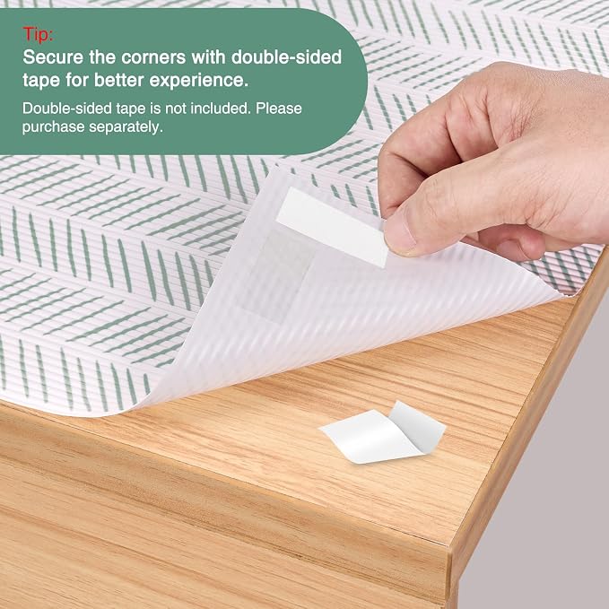 Glotoch Shelf Liners for Kitchen Cabinets Non-Adhesive, 12in x 20FT Non Slip - Image 4