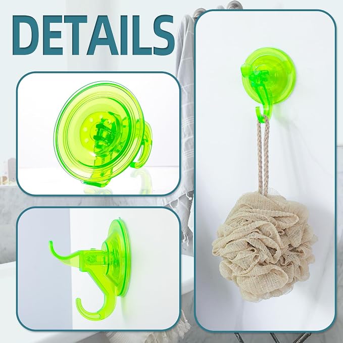 Antimbee Clear Suction Cup Hanger, 5 Pack Removable Small Suction Cups - Image 3