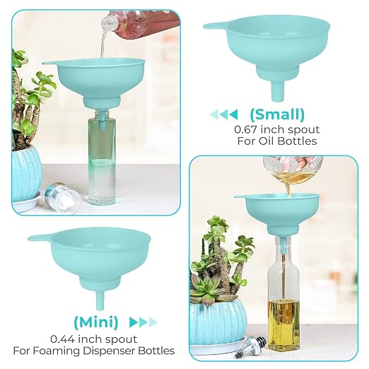 Wide Mouth Kitchen Funnel, Food Grade Plastic Cooking Canning Funnel - Image 3