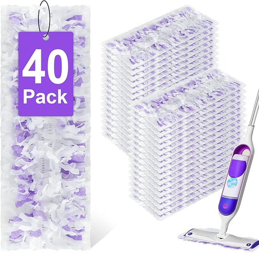 40 Pack Power Mop Refills for Swiffer Power Mop，Unscented&Thickened by Unknown