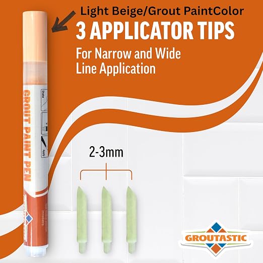 Grout Pen Light Beige – Tile Grout Colorant & Sealer Pen - Image 3