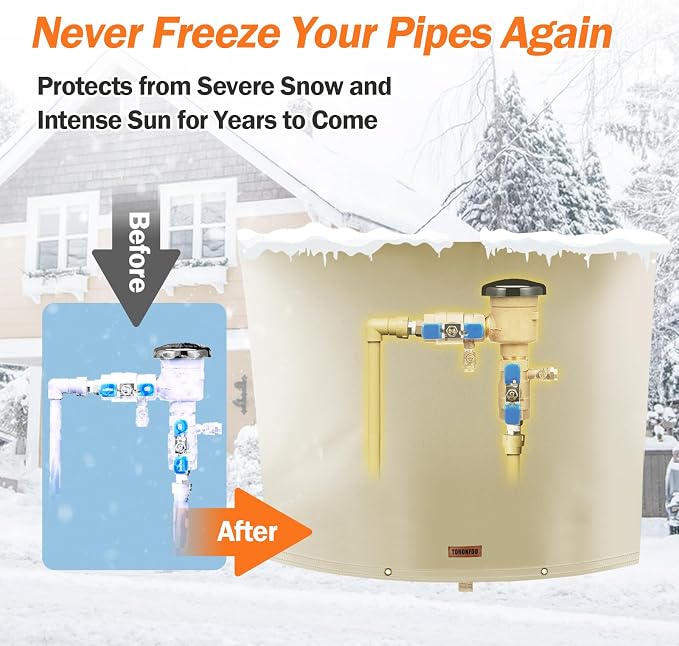 TOHONFOO Backflow Preventer Pipe Insulation Cover - Image 3