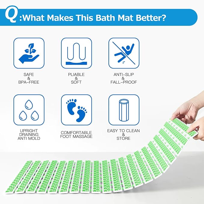 Matace Non Slip Rubber Bathtub & Shower Mat - Image 2