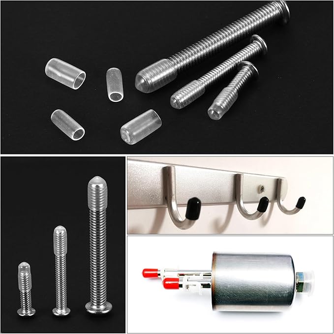 uxcell 20pcs Rubber End Caps Protective Caps 3.5mm ID Vinyl PVC Round Tube Bolt - Image 5