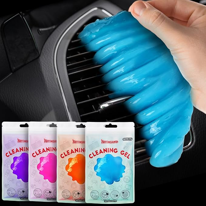 Car Cleaning Gel, 4 Pack Car Cleaning Putty, Universal Auto Deatiling Tools by YOPINSAND