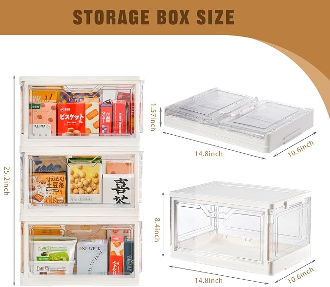 Stackable Plastic Storage Bins - Image 3