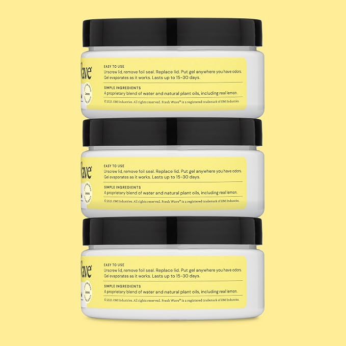 Fresh Wave Lemon Odor Removing Gel, 7 oz., Natural Plant-Based Odor Eliminator - Image 7