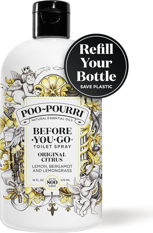 Poo-Pourri Before-You-Go Toilet Spray Refill, Original Citrus, 16 Fl Oz - Image 2