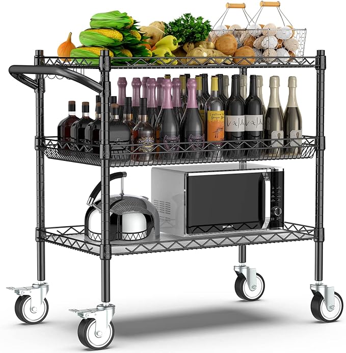Leteuke 3 Tier Rolling Carts by Leteuke