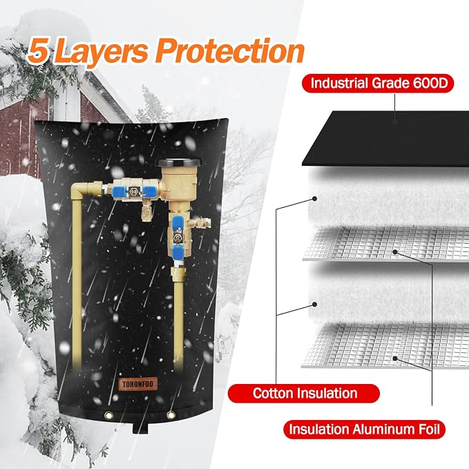 Backflow Preventer Pipe Insulation Cover - Image 5