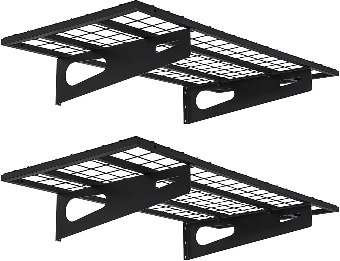 2-Pack 1.5x3FT Garage Shelving 17.7-inch-by-35.8-inch Wall Shelf Garage Storage by SoyweyDirect