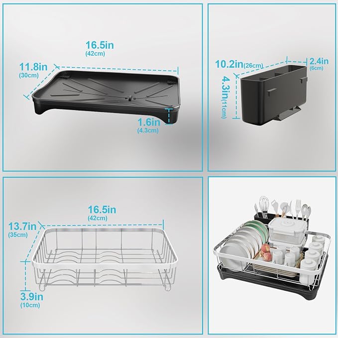 Dish Drying Rack 304 Stainless Steel Dish Rack - Image 6