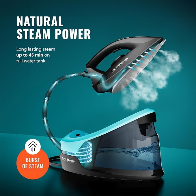 Pursteam Steam Station Max Ceramic Soleplate Steam Iron - Image 5