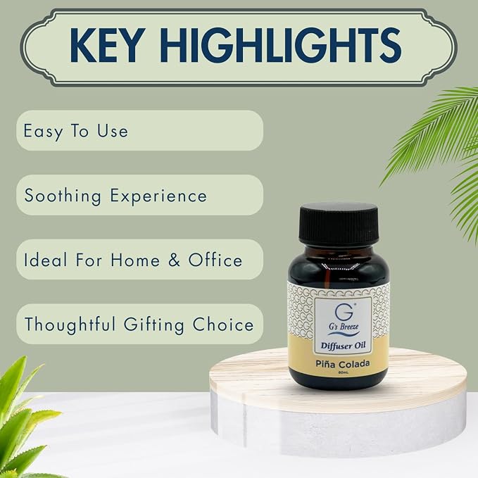 G's Breeze Piña Colada Diffuser Oil Refill - Image 6