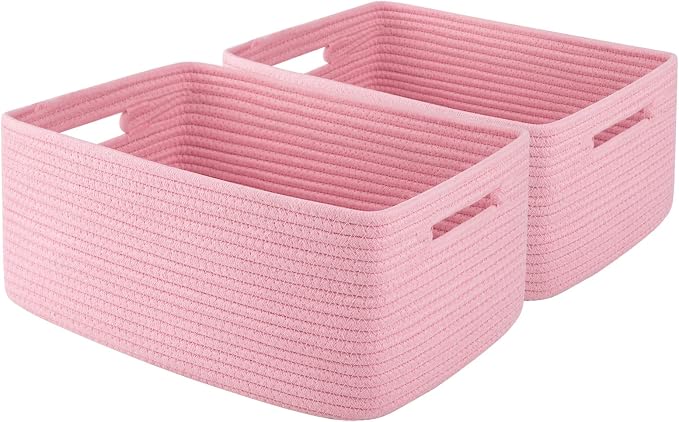 OIAHOMY Storage Basket for Shelves, Closet Cube Storage Bins Baskets for by MasterofSpaceOptimization