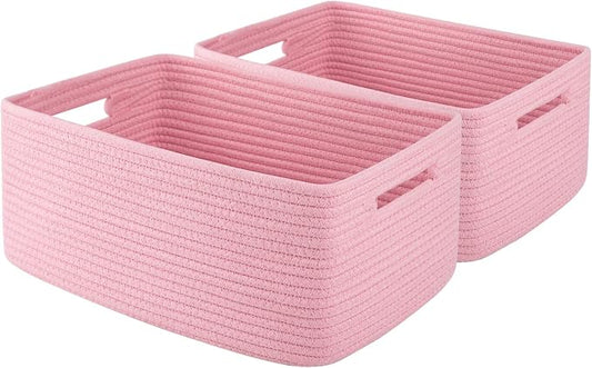 OIAHOMY Storage Basket for Shelves, Closet Cube Storage Bins Baskets for by MasterofSpaceOptimization