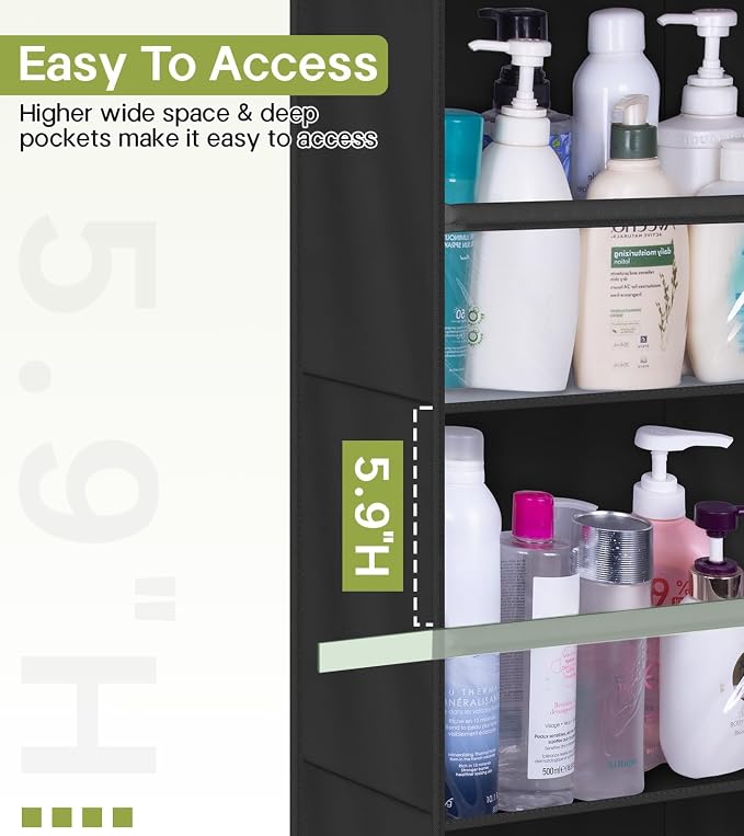 AOODA 2 Pack Over the Door Organizer, Large Capacity Closet Door Hanging - Image 4