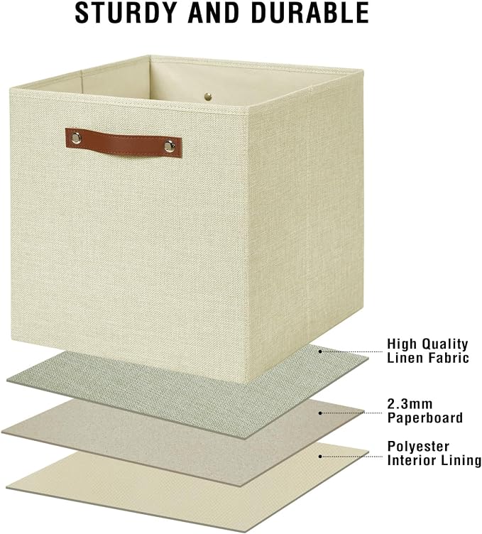 Collapsible Fabric Storage Cube Bins - Image 6